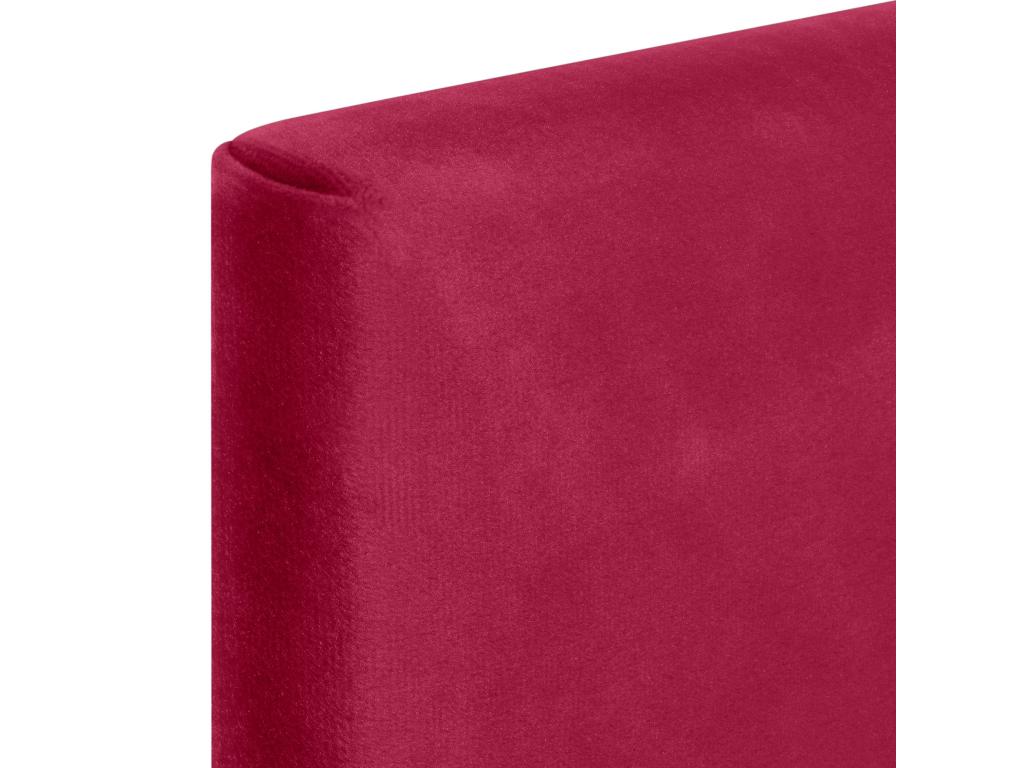 Homzora Smooth Velvet Headboard with Buttons 110x60 Beds 105 - Red