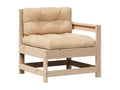 6-piece garden furniture set with cushions, solid pine wood