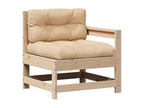 6-piece garden furniture set with cushions, solid pine wood