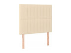 Homzora bed base and mattress with LED lighting, Cream 90x200 Fabric