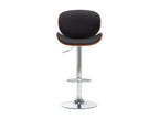 Black Faux Leather Bar Stool 3
