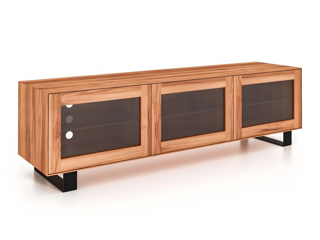 Homzora - TV stand in heartwood beech with a natural oil finish