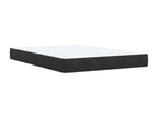 Homzora bed base with black velvet mattress, 140x190 cm