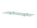 Wall shelves, 2 pieces, glass, 90x20, 8 mm
