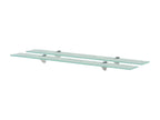 Wall shelves, 2 pieces, glass, 90x20, 8 mm