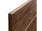 Homzora Recycled MDF Wood Headboard, Pallet Style, Horizontal, 95x46cm, for 90cm Beds - Walnut Wood