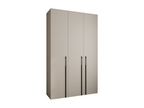 Como 3 245.5/150/40 3-door hinged wardrobe, cashmere/black