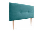 Homzora Plain Corduroy Headboard with Buttons 150x105 with Bed Legs 150/160 - Green Homzora