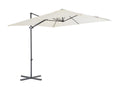 Cantilever parasol with steel pole, 250x250 cm, Sand