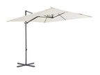Cantilever parasol with steel pole, 250x250 cm, Sand