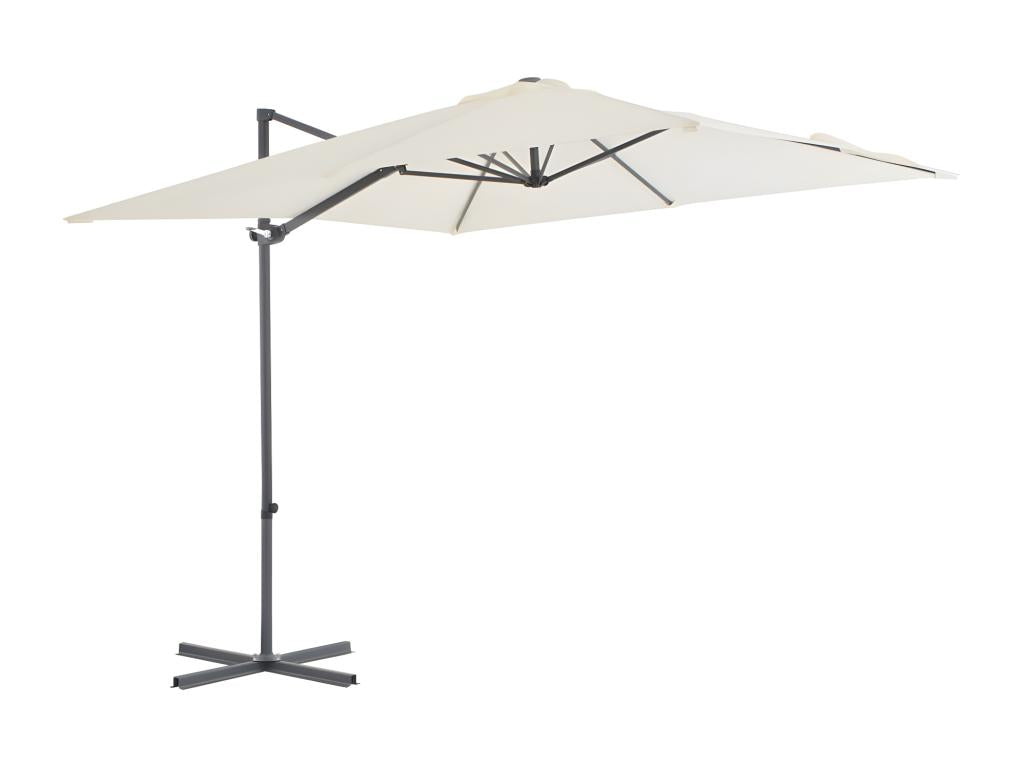 Cantilever parasol with steel pole, 250x250 cm, Sand