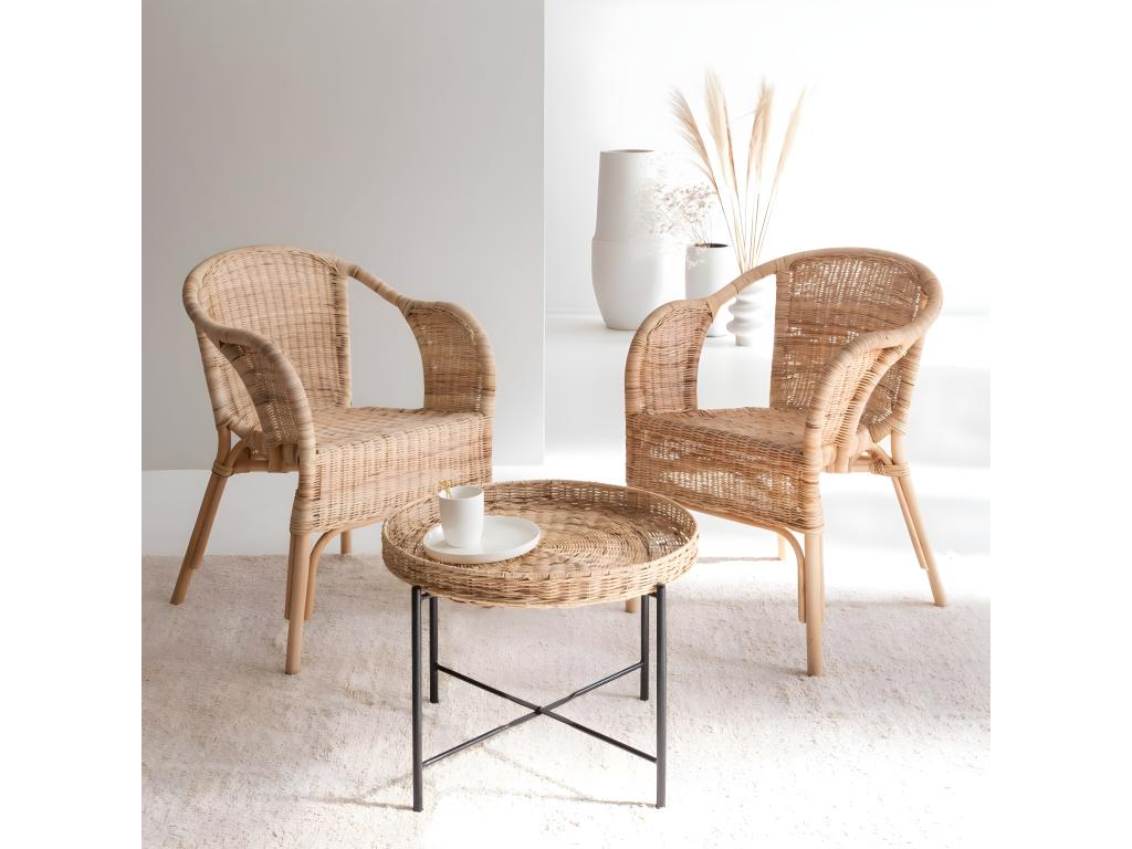 Homzora rattan armchair
