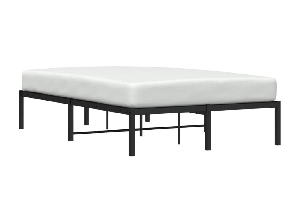 Black metal bed frame 120x200