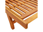 Brown wooden sun lounger/deckchair 200x67x30 cm 02 0012390