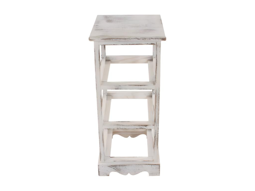 2x chests of drawers / occasional furniture / shelves with 3 baskets, 25x28x58cm, Homzora vintage white
