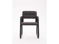 Gondola chair - Fabric / Matte black metal - Dark grey - Homzora B