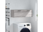 Homzora wall cabinet, grey, 100x36.5x35, engineered wood