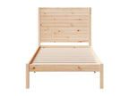 Extra long bed frame without mattress 90x210 cm solid wood