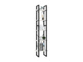 5-Tier Bookshelf, White, 40x30x175 cm, Pine Wood