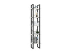 5-Tier Bookshelf, White, 40x30x175 cm, Pine Wood