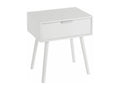 Bedside table/nightstand, white - Length 40 x Depth 30 x Height 45.50 cm