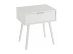 Bedside table/nightstand, white - Length 40 x Depth 30 x Height 45.50 cm