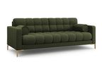 Homzora - Homzora 3-seater sofa in green structural fabric - 177x92x75cm