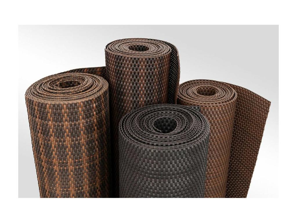 Homzora-view in woven resin for balcony and fence, dark brown color, 0.9x5 m