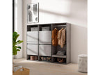 Shoe cabinet 180x35x145 cm Bedroom room Open wardrobe Cement