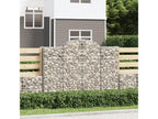 Arched gabion baskets, 12 pcs, 200x50x140-160 mm, galvanized iron