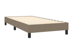 Upholstered bed base with mattress and LED lighting, Homzora 90x190 cm, fabric