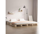 Pallet bed 135x190 cm Solid pine wood Double