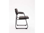 Gondola chair - Fabric / Matte black metal - Dark grey - Homzora B