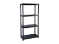 Black bookcase/storage shelf 61x30.5x130 cm 02 0000648