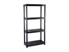 Black bookcase/storage shelf 61x30.5x130 cm 02 0000648