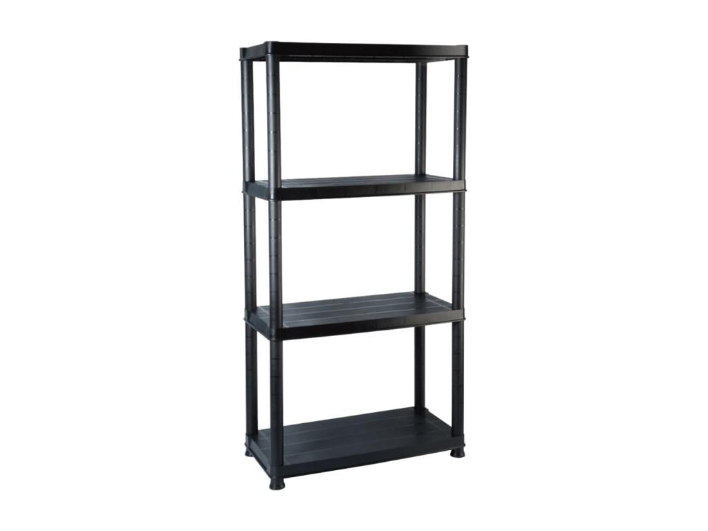 Black bookcase/storage shelf 61x30.5x130 cm 02 0000648
