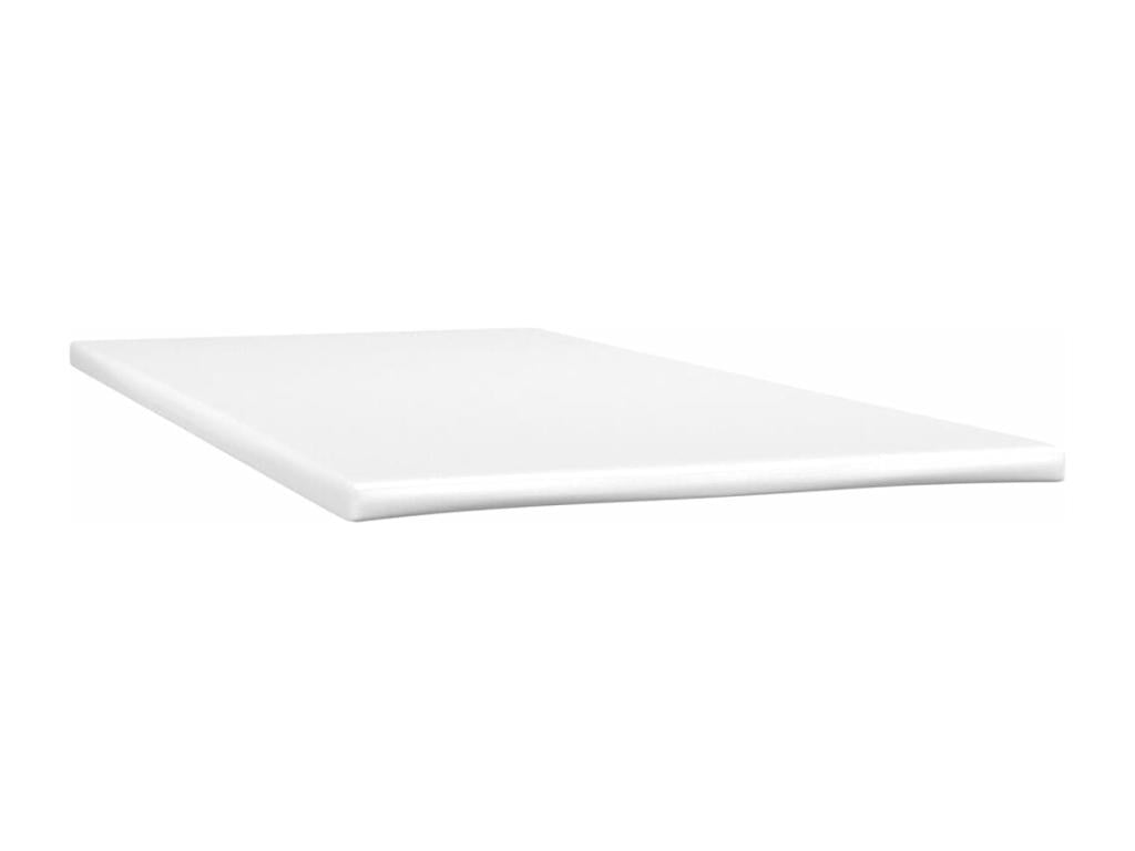 Upholstered bed base with mattress, light grey, 100x200cm, fabric