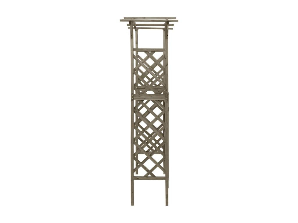 Homzora with gate 116x40x204 Grey Solid Fir Wood