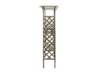 Homzora with gate 116x40x204 Grey Solid Fir Wood