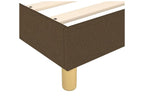 Homzora bed base with dark brown mattress 80x200