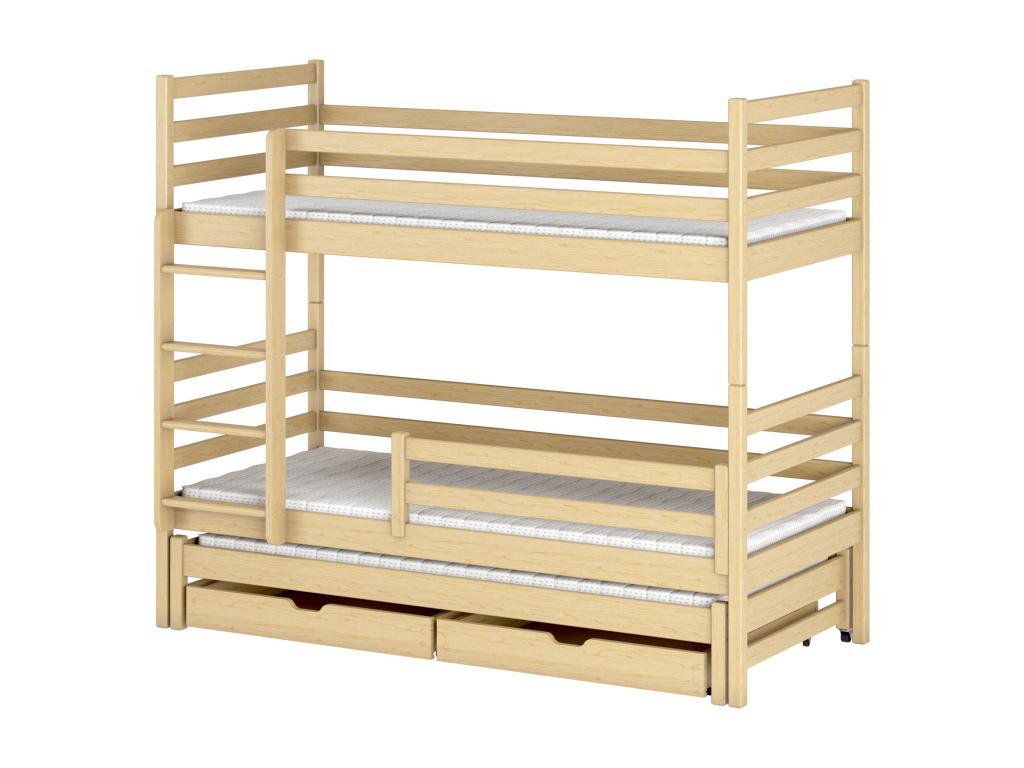 Homzora BB005 Bunk Beds 90x200 cm Beige