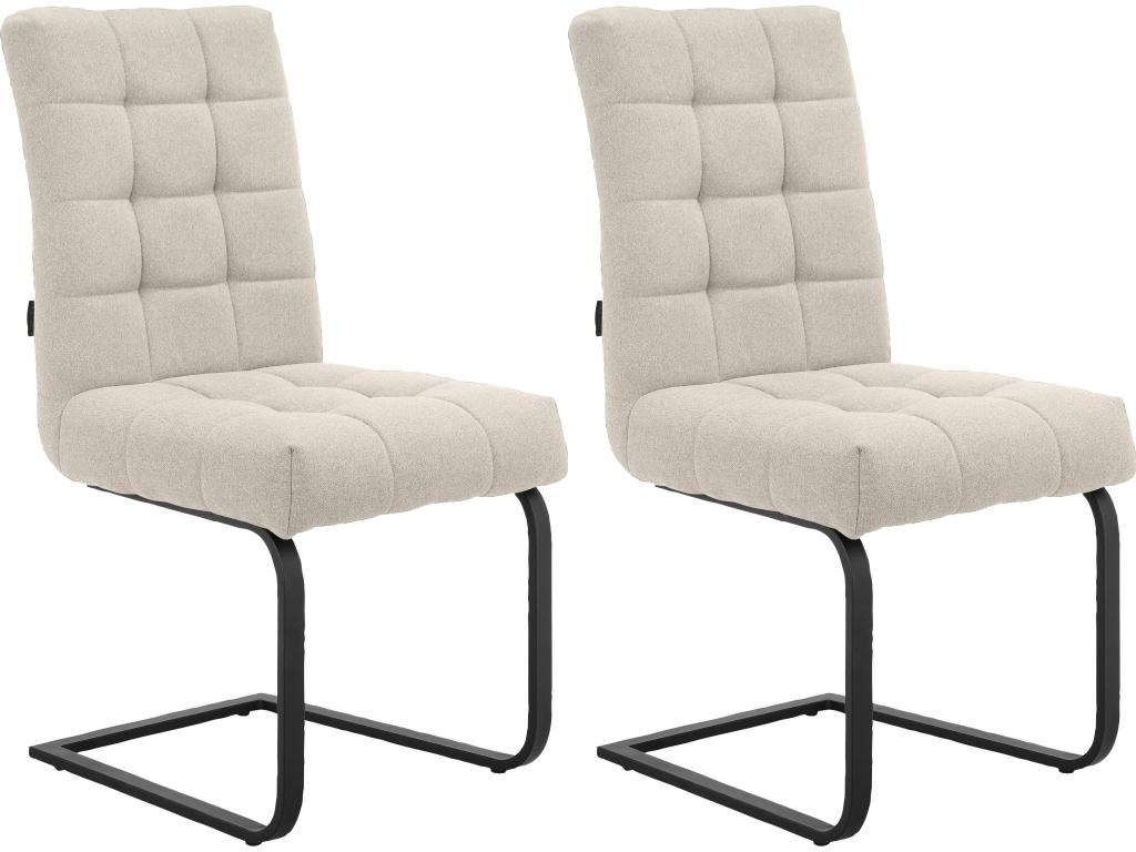 Homzora 2-pack Beige Dining Chairs