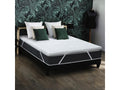 Homzora Latex Memory Foam Mattress Topper with Removable Cover - Dimensions: 140x190 cm