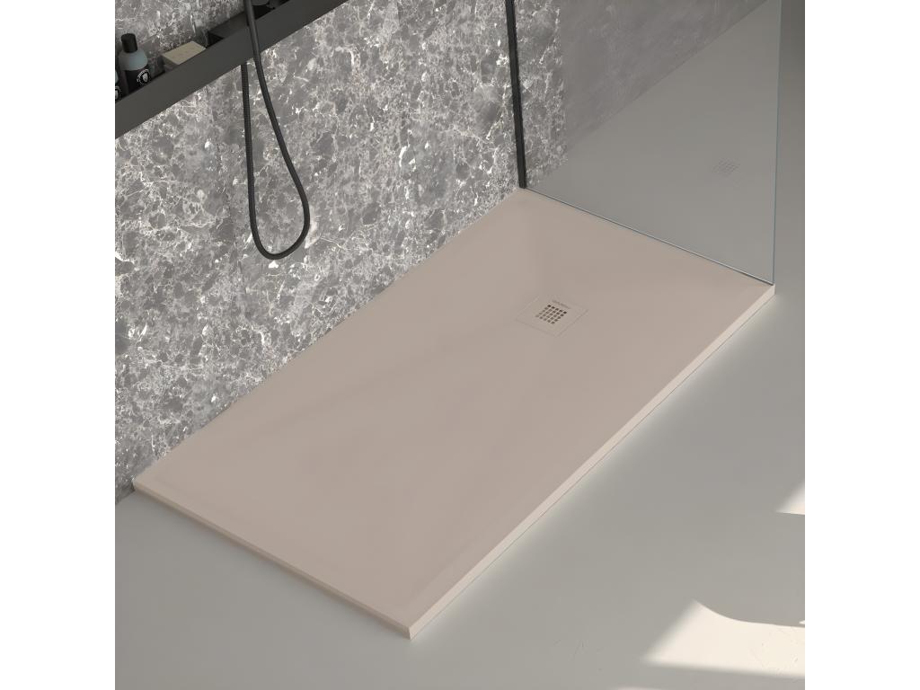 Homzora Plus smooth sand shower tray with colour grid - 170x80 cm