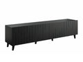 Homzora 176 Black TV Stand, 4 doors, 200x52x42cm