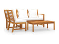 Brown wooden garden furniture set, 114.5x60.5x81 cm, 02 0016072