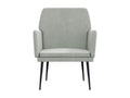 Light Grey Armchair 62x79x79 cm Velvet