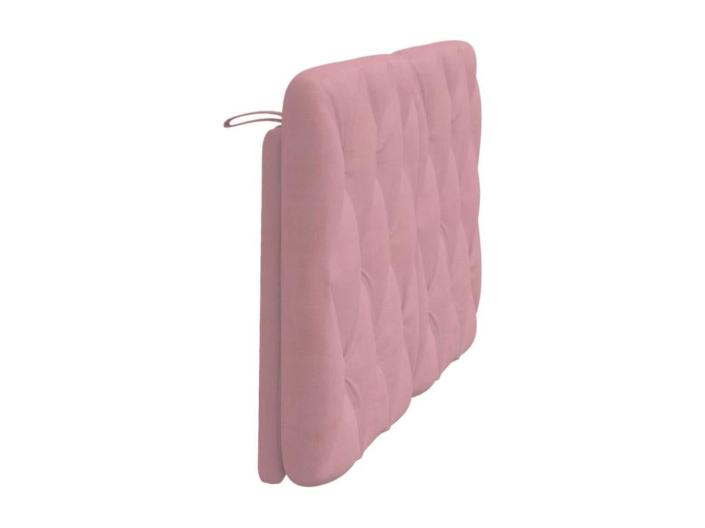 Pink velvet headboard cushion, 140 cm