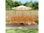Homzora 9-piece solid wood garden dining set