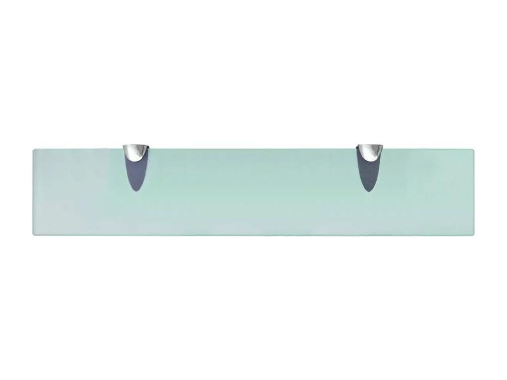 Modern wall-mounted glass shelf, 50x10x0.8 cm, 2702121/2
